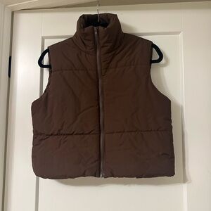 Brown Puffer Vest